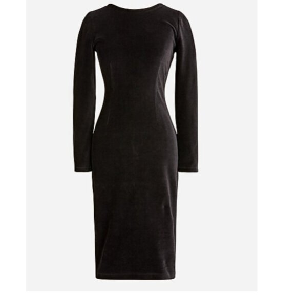 ✨J Crew Scoopback sheath dress in Italian velvet — Timeless Evening Elegance ✨ - Picture 1 of 3